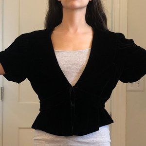 Buttery Soft Velvet Vintage Bolero Top